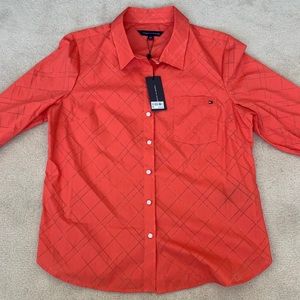 *NEW W TAG* Tommy Hilfiger Long Sleeve BTN Roll